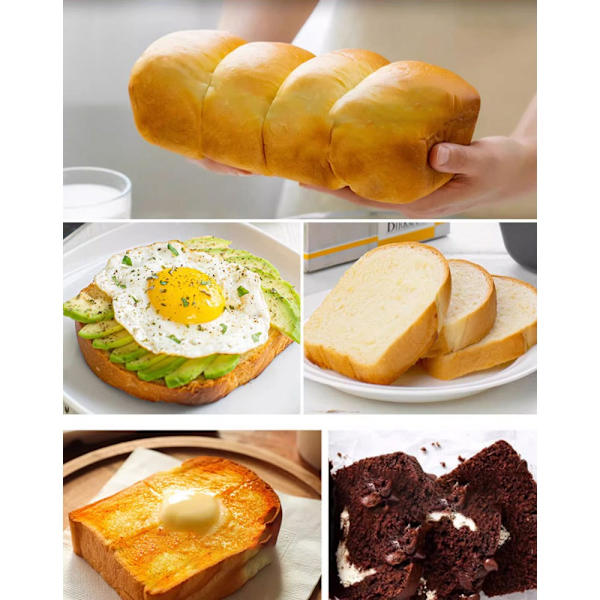 Non-stick brødform i kulstofstål - 27,7 x 9,7 x 6 cm - Rektangulær - Sort