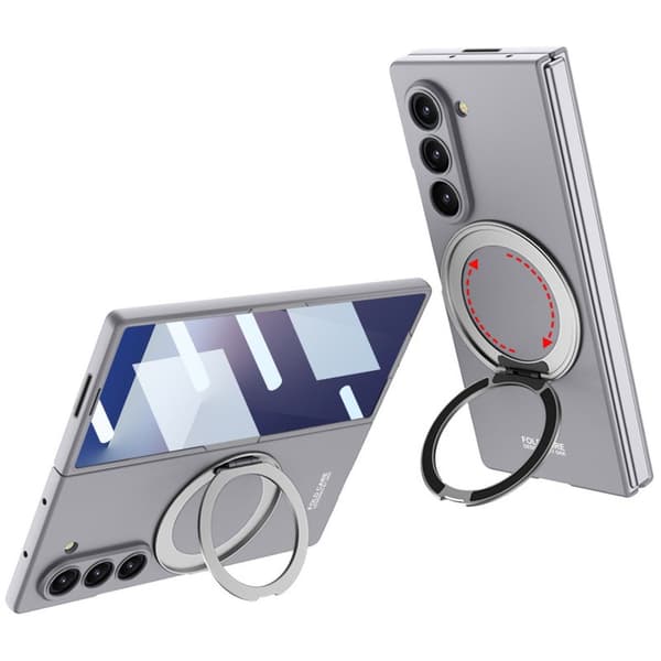 Samsung Fold7 mobilskal, stöttåligt skyddsfodral, grå