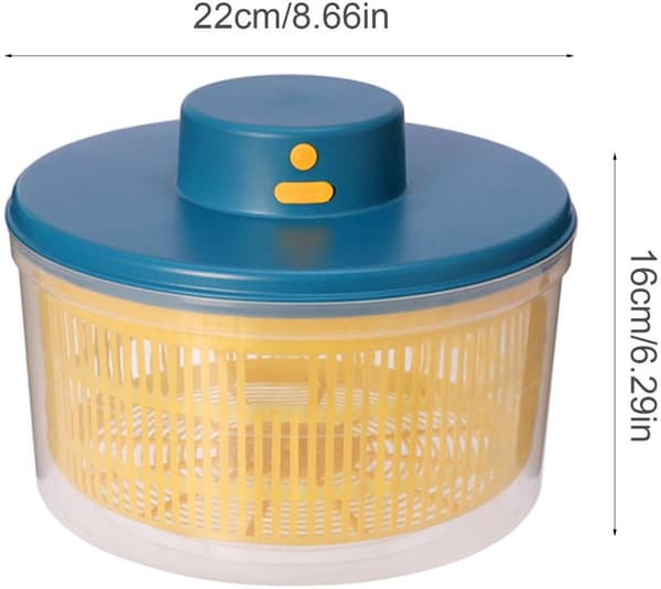USB-uppladdningsbar elektrisk sallads-/frukt-/grönsaksslunga, 3 L, Stil E