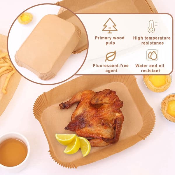 Bagepapir til Airfryer, Bagepapirsark, 180 Stykker