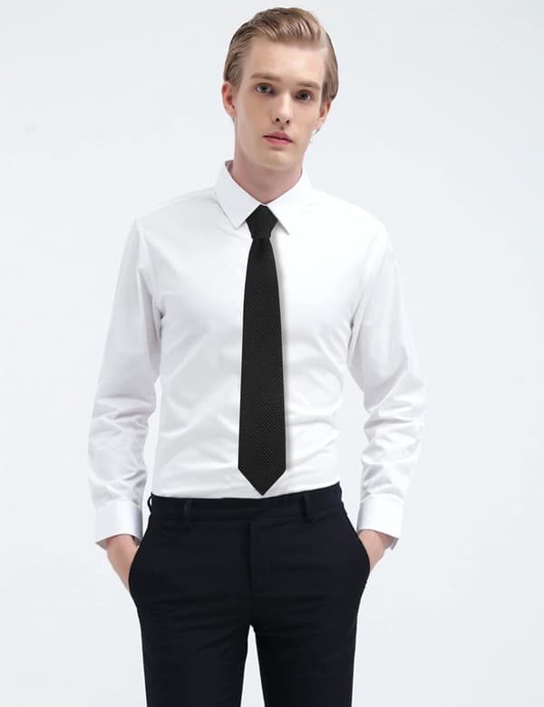 Retro flerfarget strikket slips for menn