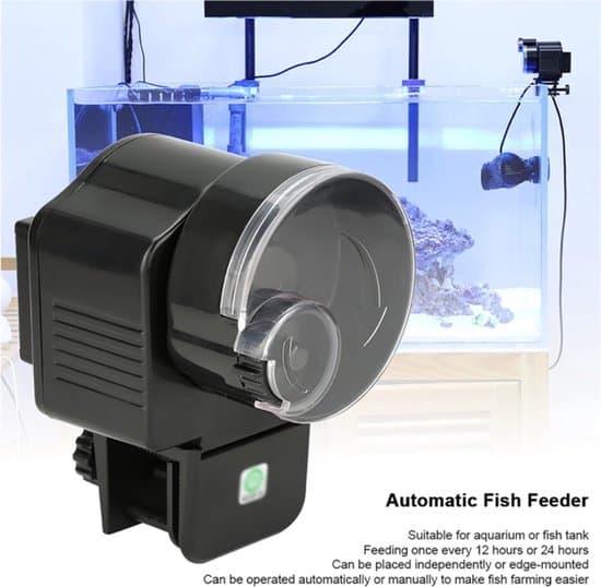 Automatisk foderautomat - 65 ml - Fiskefoderdispenser med timer - 12 eller 24 timer