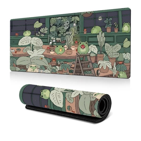 Grøn Gaming Musemåtte - Skrivebordsmåtte - 800 x 300 mm - Musemåtte - Musemåtte - Tastaturmåtte