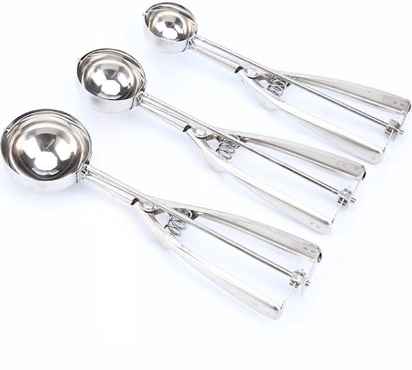 Kakskedsset - 3 Delar - Rostfritt Stål (4 cm + 5 cm + 6 cm)