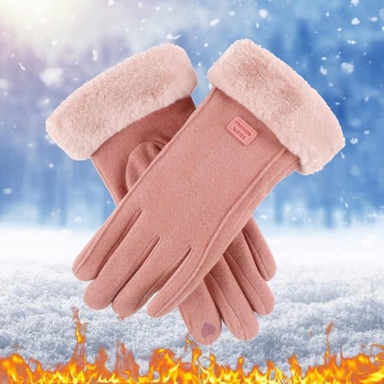 Hansker - Berøringsskjerm - Vinterhansker for kvinner - Rosa