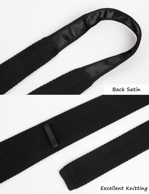 Retro flerfärgad stickad slips för män