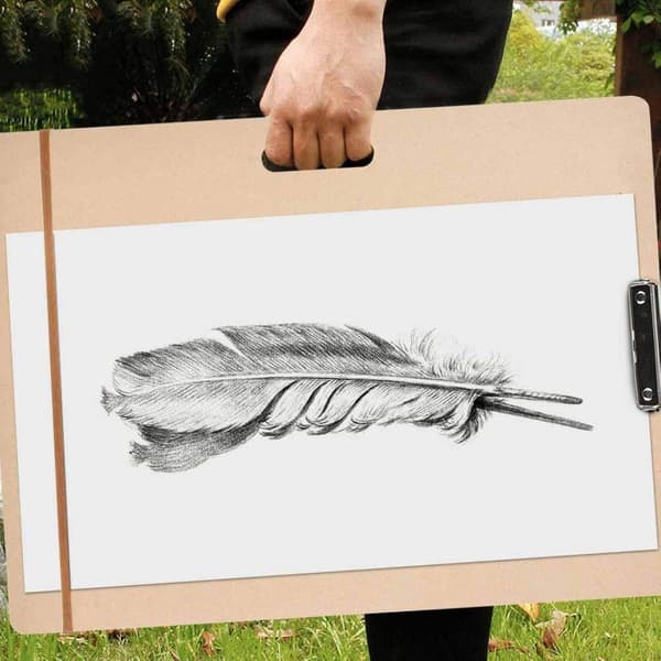 Slät 45×60 cm skissbräda i trä, A3 ritbräda, portabel ritbräda för studenter utomhus