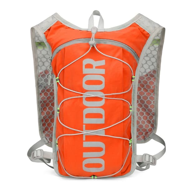 Nylon rygsæk, multifunktionel løberygsæk, Orange