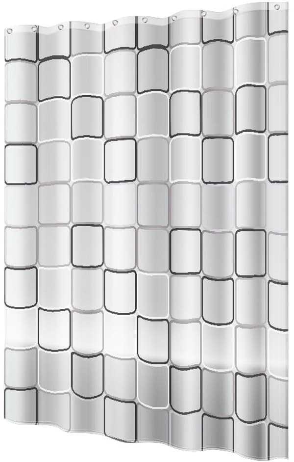 Duschdraperi - 180 x 200 cm (B x H) Vit