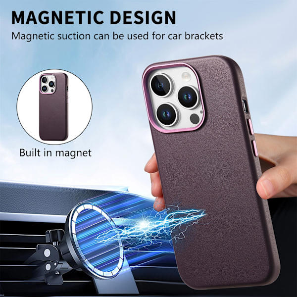 iPhone 15 Plus/14 Plus Deksel, Fallbeskyttelse, Lilla