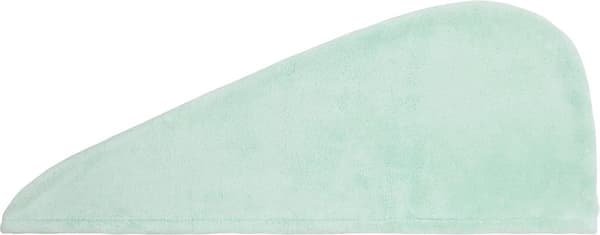 Hiuspyyhe - 2 kpl - Korallifleece - 24x63cm - Vihreä