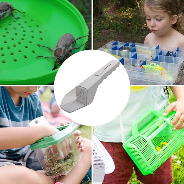 Bärbar insektsfälla - Handhållen flugfälla - Vit