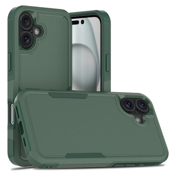 iPhone 17 Stødsikkert Telefoncover, Mørkegrøn