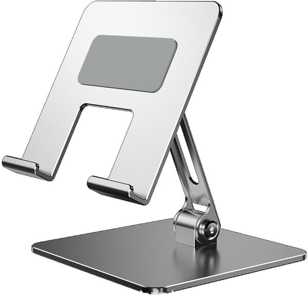 Tablet Stand, Tablet Holder, Metal Foldbart Skrivebordsstativ til Mobiltelefoner, Egnet til iPad Support
