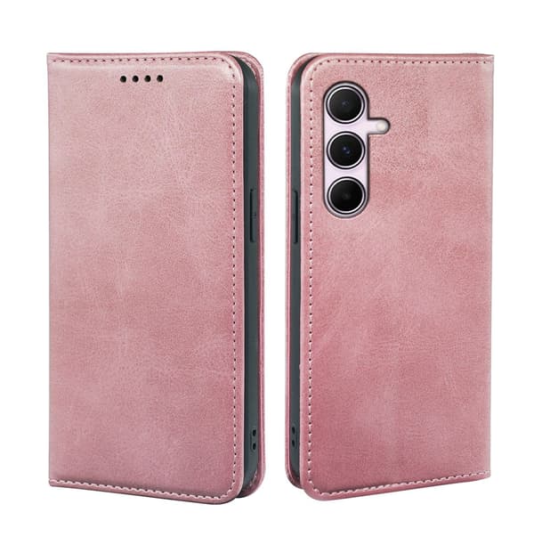 Samsung S23 Plus mobilskal, flipfodral, roséguld