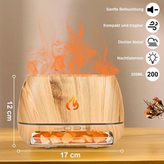 2-i-1 Duftspreder og Luftfugter - 200 ml - 7 LED-farver