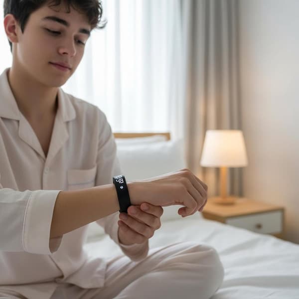 Tyst vibrerande handledslarm/timerarmband med 3 justerbara larm för diskreta påminnelser