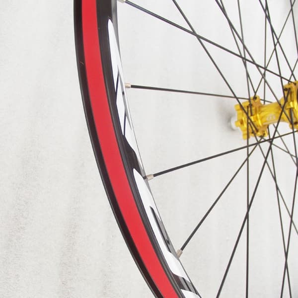 2 set cykeldäckskydd, 24\", 20 mm bred, Foder/nylon högtrycksdäckskydd, Lämplig för punkteringsfria däck, Röd)