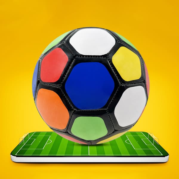 15 cm børnefodbold, miljøvenlig børnefodbold, regnbuedesign