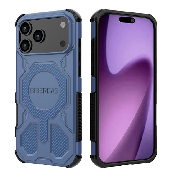 iPhone 17 Pro Max Støtsikkert Telefondeksel, Blå