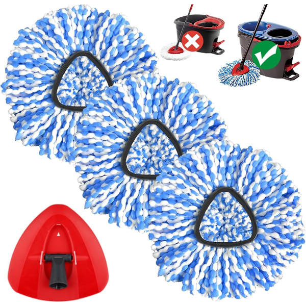 Passer til H2PrO moppehoder med spin mopp base, 3 stk, 1 stk
