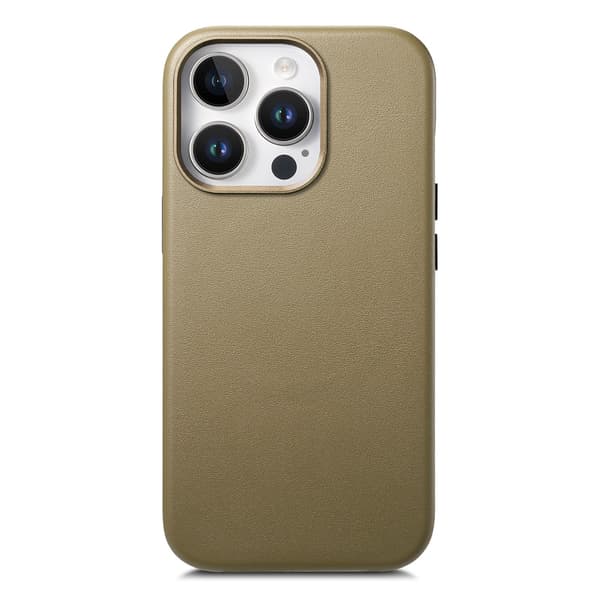 iPhone 15 Pro mobilskal, fallsäkert skyddsfodral, ljusbrunt