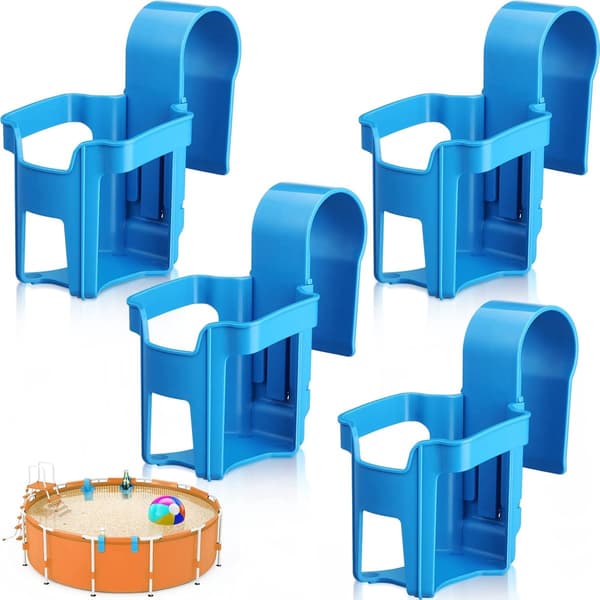 4 kpl - Kannettava pulloteline - Juomateline - Sininen - 9,2*9,2*6 cm