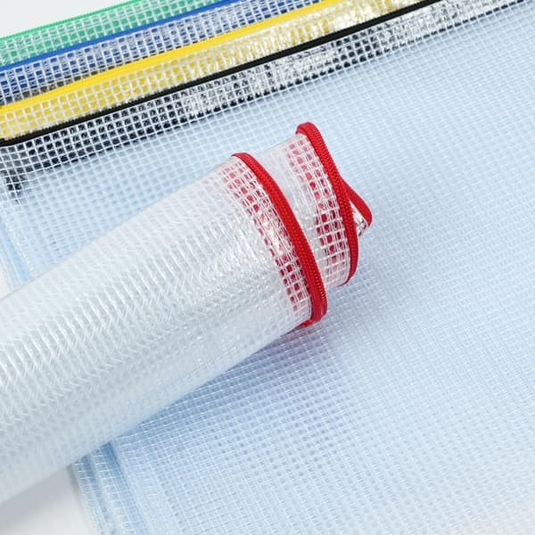20-pack plastförvaringspåsar, A6-blixtlåspåsar, nätmappar, plastblixtlåspåsar, mappar
