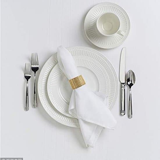 Servietringe - Guld Servietringe - 10 Stykker - Servietringe