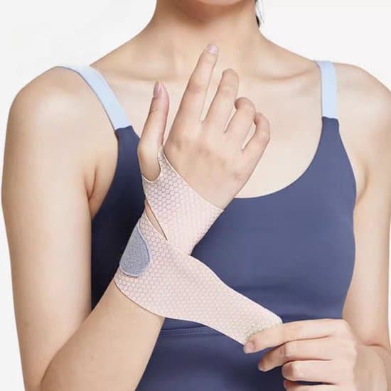 Armband - Handledsskydd - Elastiskt handledsstöd av spandex - Lättvikt 10g - Svart