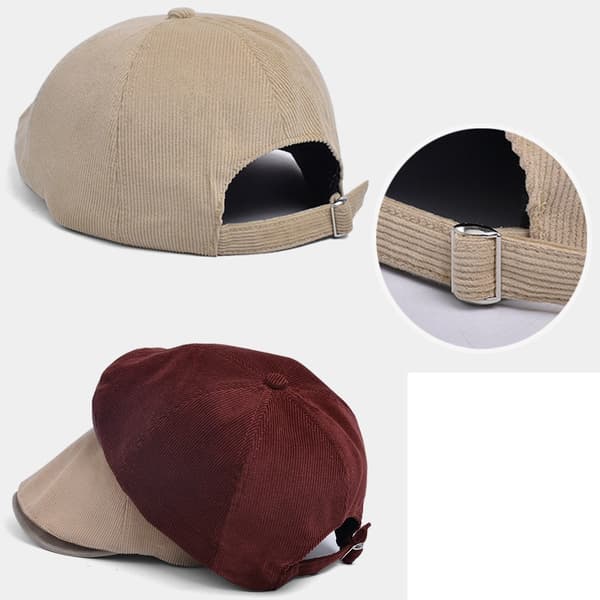 Alsidig beret til forår og efterår, sofistikeret Hong Kong-stil, beige