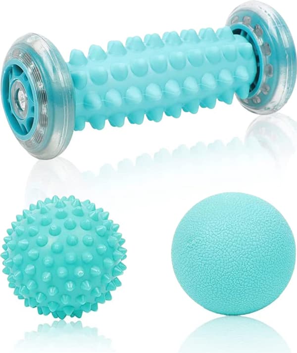 Fodmassage, fodrulle, massagebold, massagerulle