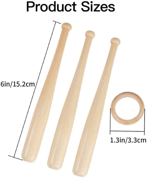 1 x Flot baseball display stand, baseball og golf souvenir træstand
