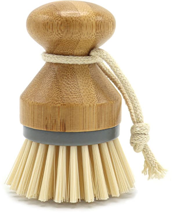 Bambu Handborste, Gryt- och Pannrengöringsborste för Diskbänk, 2-pack