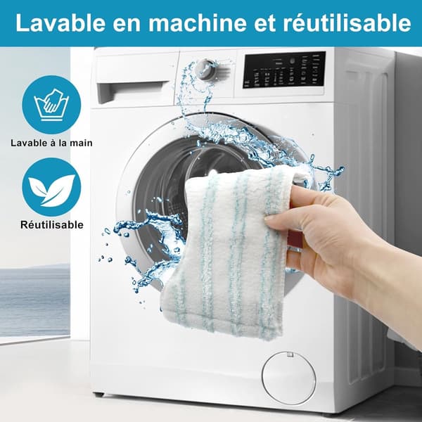 3-pack - Kompatibla med Leifheit Ersättningsmoppar - Mikrofibermoppar