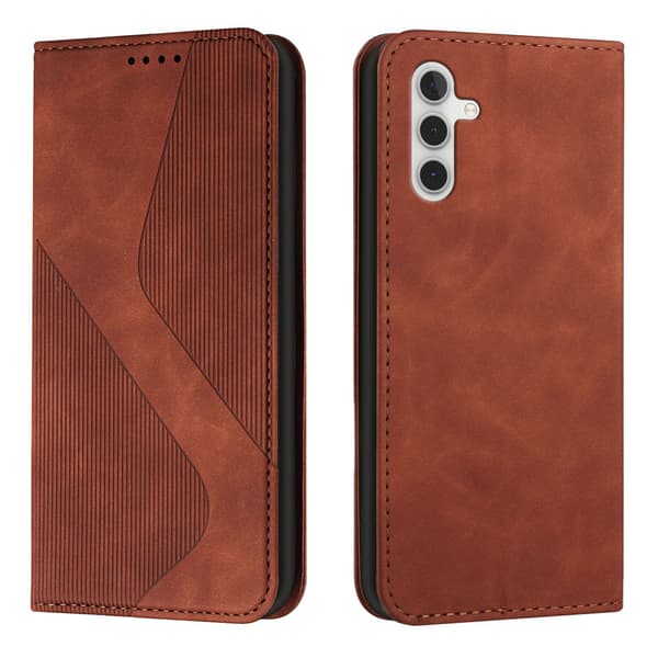 SAM A56 5G, S-formet etui, flip cover (brun)