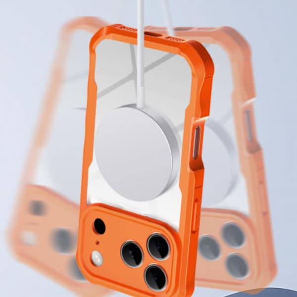 iPhone 17 Pro Max telefondeksel, støtsikkert deksel, grå