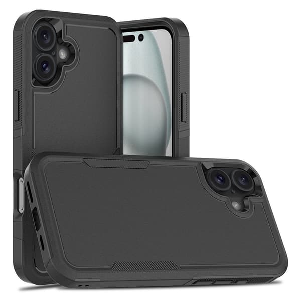 iPhone 17 Støtsikkert Telefondeksel, Svart