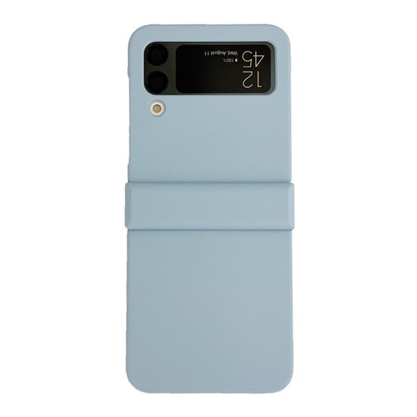 SAM Galaxy ZFlip 3, Solid Farge Telefondeksel, PC Telefondeksel (Lyseblå)