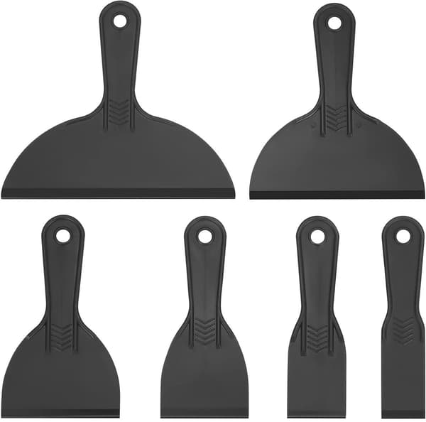 Färgspatelset, mångsidigt och hållbart, set om 6, plast