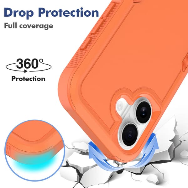 iPhone 17 Stødsikkert Telefoncover, Sort