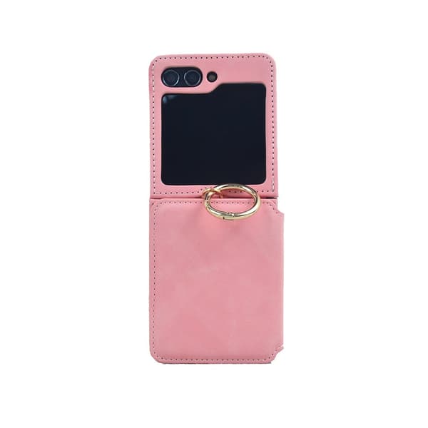 Samsung Galaxy Z Flip 4, ringfodral, vikbart mobilskal (rosa)