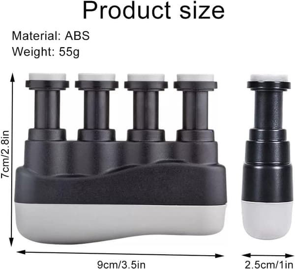 1 st Set Greppbräda Förstärkare Gitarr Tränare Finger Träningsverktyg Greppbräda Förstärkare Greppbräda Tränare Svart Lämplig för Gitarr,