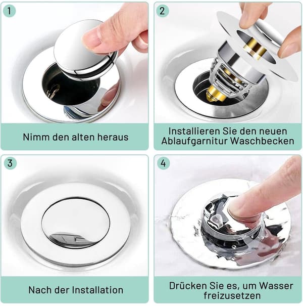 til vaskafløbspropper og vaskafløbspropper ren kobber afløbspropper dobbelt forsegling vaskafløbspropper til diametre fra 32 til 42 mm