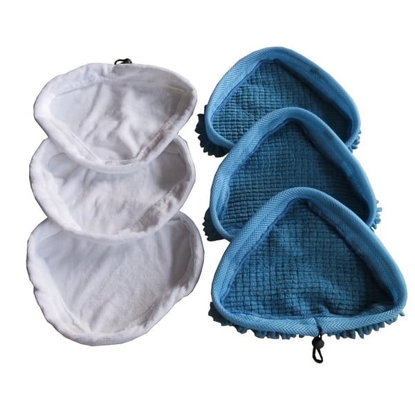 6x Ångmoppdynor med dragsko för Vileda Steam Plus | Refiller – Ångmopp & Spray Mikrofibermoppdyna Mopprefill