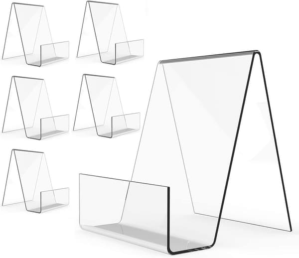 6-delt - 10 cm - Klar Akryl - Display Stand - Staffeli