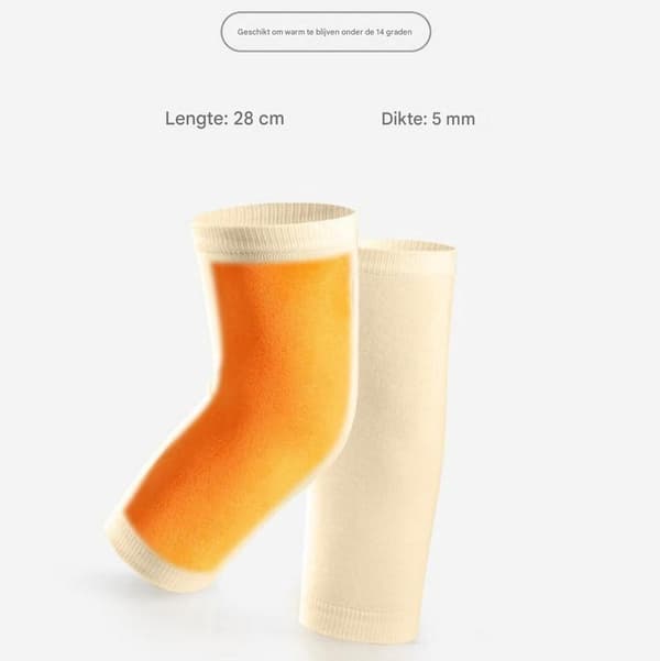 Vinter benvarmere - Størrelse L - Længde 28cm - Egnet til 55-65kg - Sort