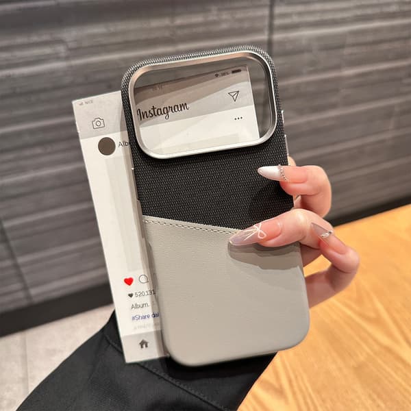 Kompatibel med iPhone 17 Pro mobilskal, fallsäkert skyddsskal, grå