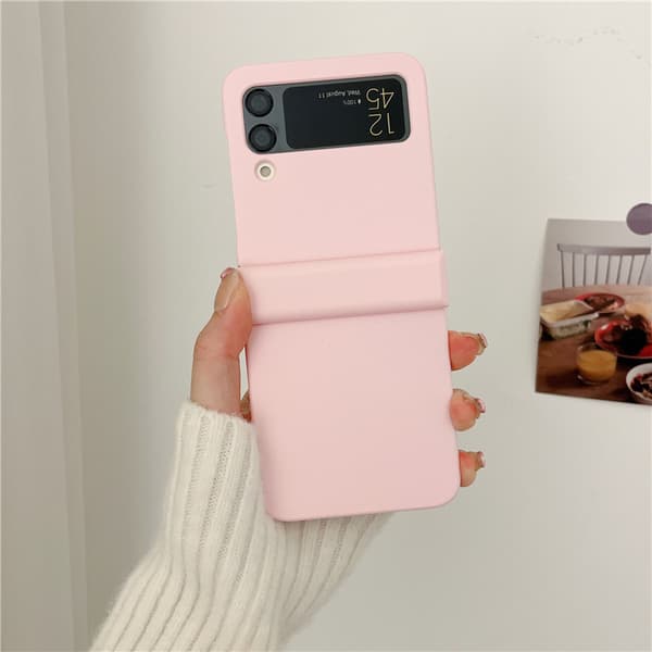 SAM Galaxy ZFlip 3, Enfärgat Mobilskal, PC Mobilskal (Ljusblå)
