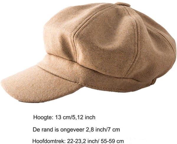 Baretter - Vindtætte hatte - Sort - 13 cm